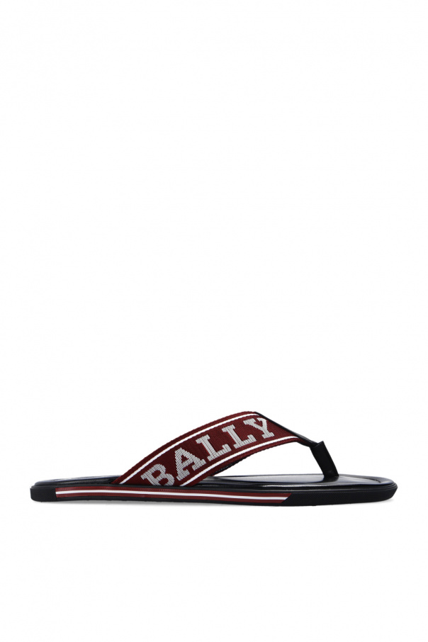 Burgundy 'Border' flip-flops Bally - Vitkac Spain